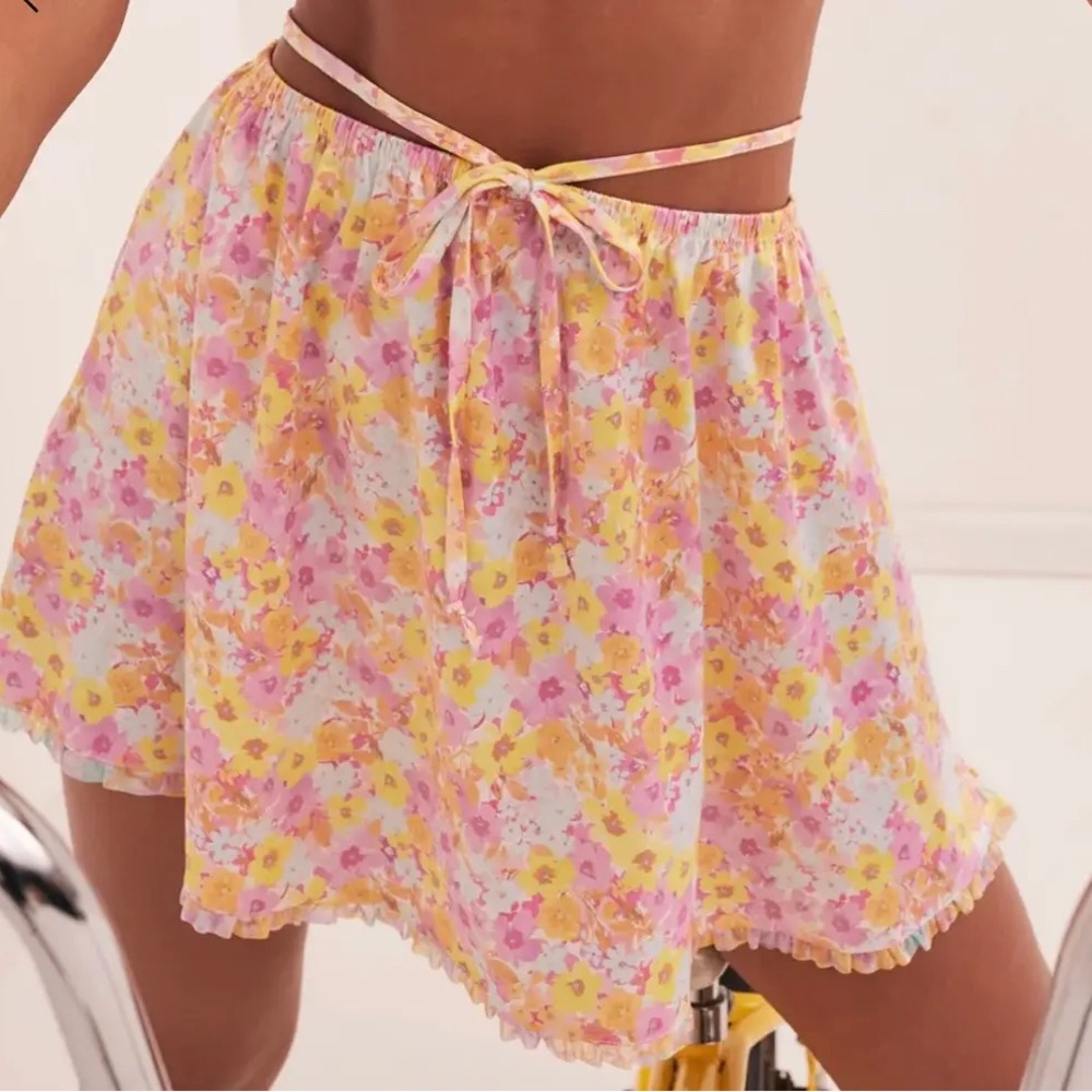 For Love and Lemons Skirt Pastel Punch Skirt size XL